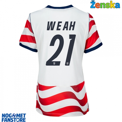 Sjedinjene Države Timothy Weah #21 Domaci Dres za Ženska SP 2026 Kratak Rukav